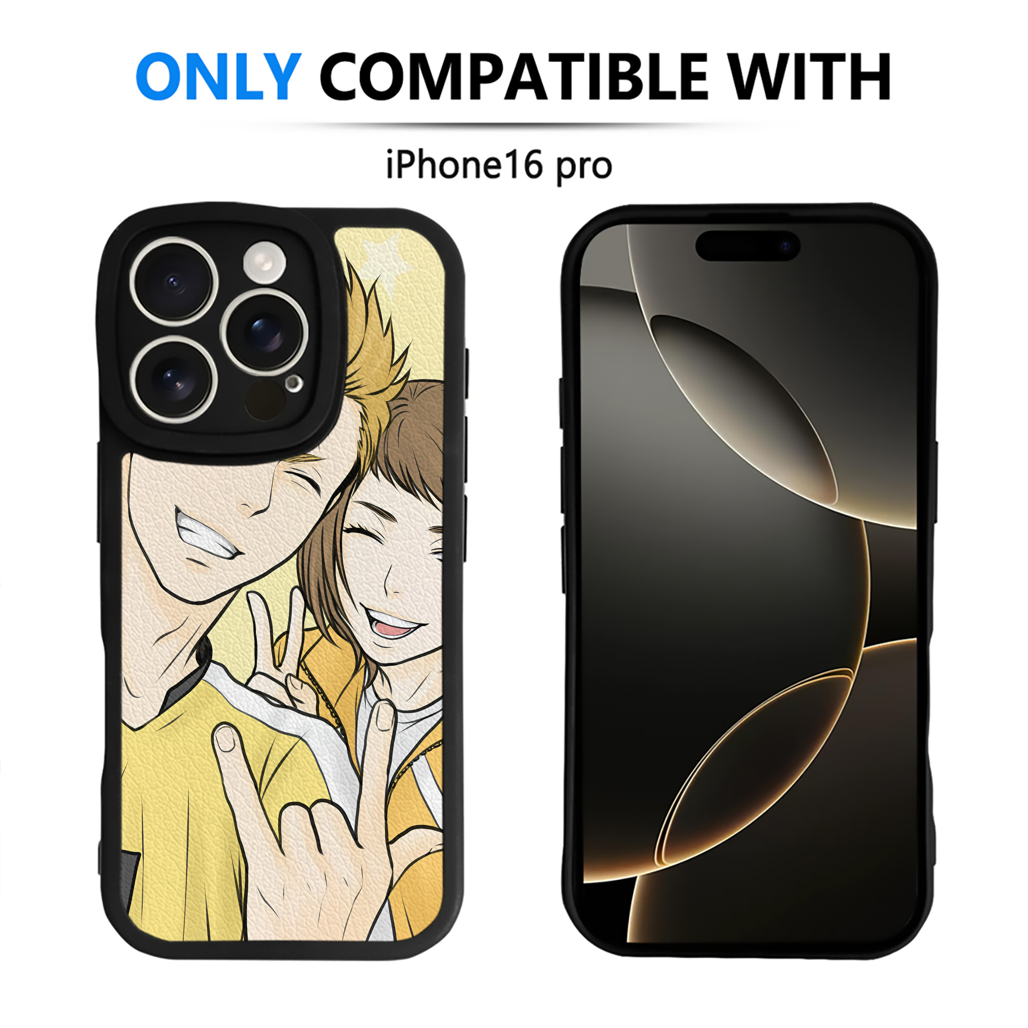（画像用） ハイキュー!! Haikyu!! 【iPhone 16シリーズ対応】シリコンスマホケース（レザー調） 材質：シリコン